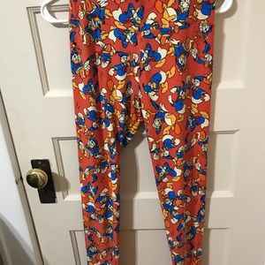 Lularoe Donald Duck leggings OS